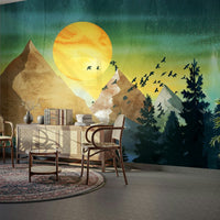 Flight of the Flock over The Mountains GD116