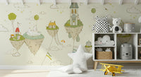 A high-quality abstract print wall mural for walls., GD5736