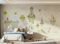 An artistic minimalist form mural for home decor., GD5736