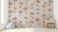 Kids room wallpaper with dreamy cat art.
EP11
