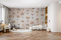 Kids wallpaper featuring floating cat motifs. EP11

