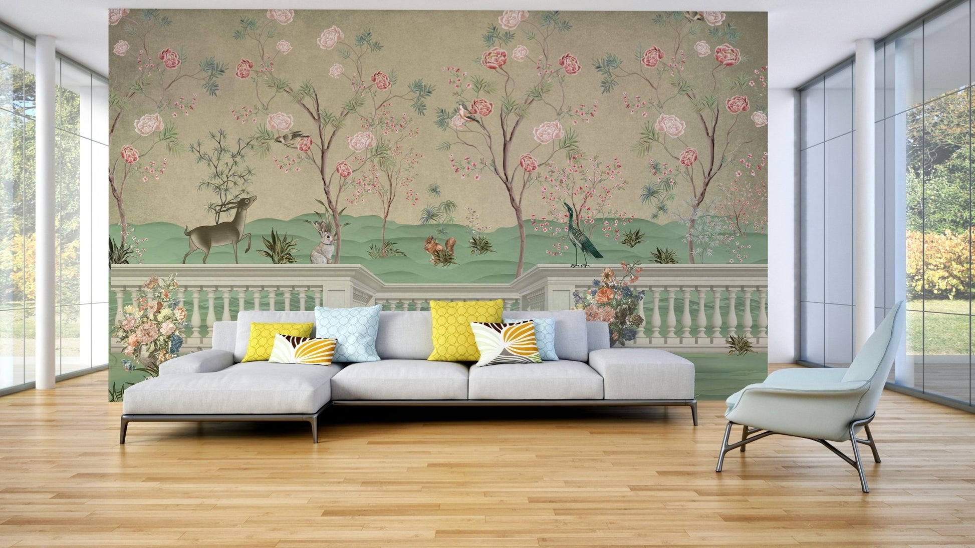 The overall mood is one of peace and connection to nature.
