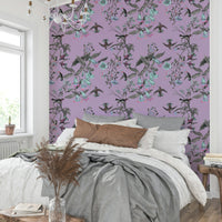 An artistic nature inspired mural for home decor.

