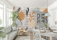 An artistic nature inspired mural for home decor.