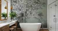 A serene subtle flower wall mural for your decor.