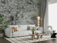 A classic soft floral wallpaper for walls.