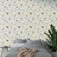 Country hen and blooms design

