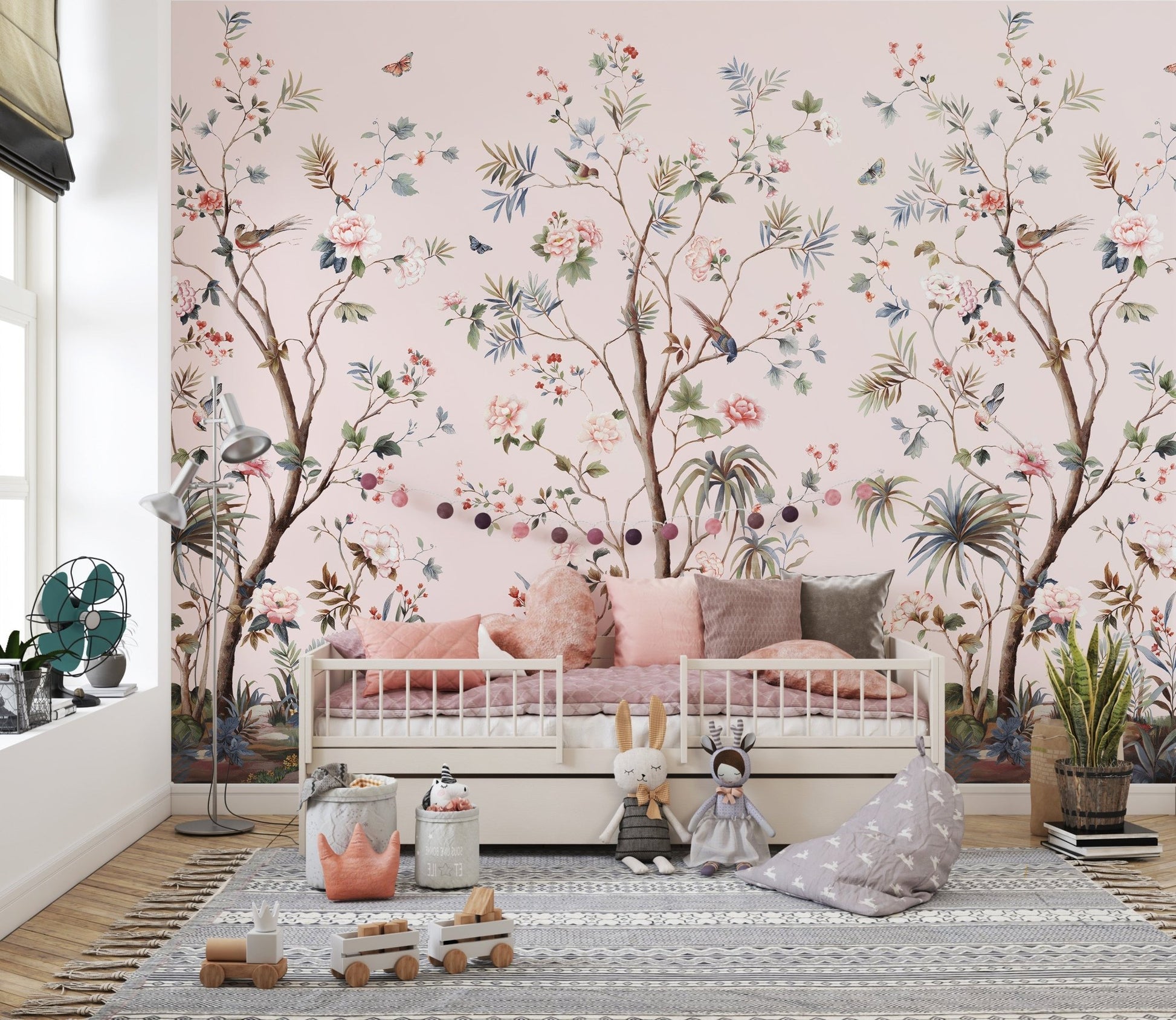 Pink Floral Chinoiserie Wall Decor
A490