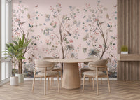 Floral Design Pink Chinoiserie Wallpaper
A490
