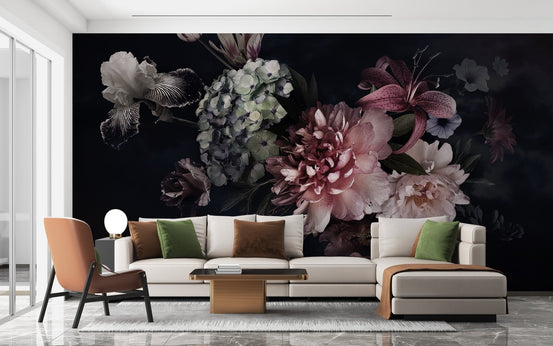 Floral Vase Wallpaper Mural, A526