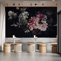Floral Arrangement in Vase Wall Mural
