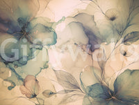 Floral Dreams mural with ethereal blooming patterns.

