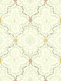 Timeless botanical print wallpaper for an office wall mural.