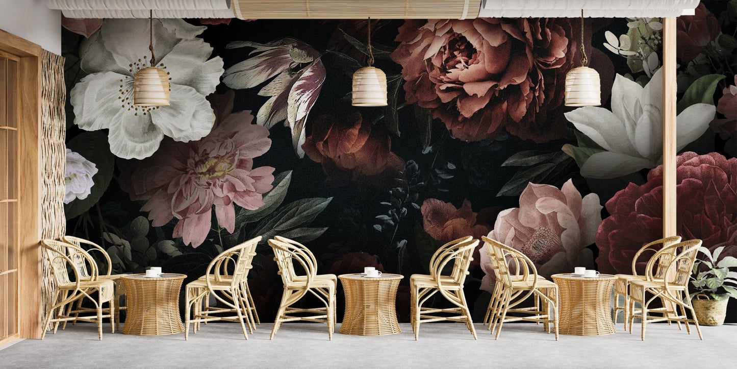 Floral Elegance Wall Mural - Giffywalls