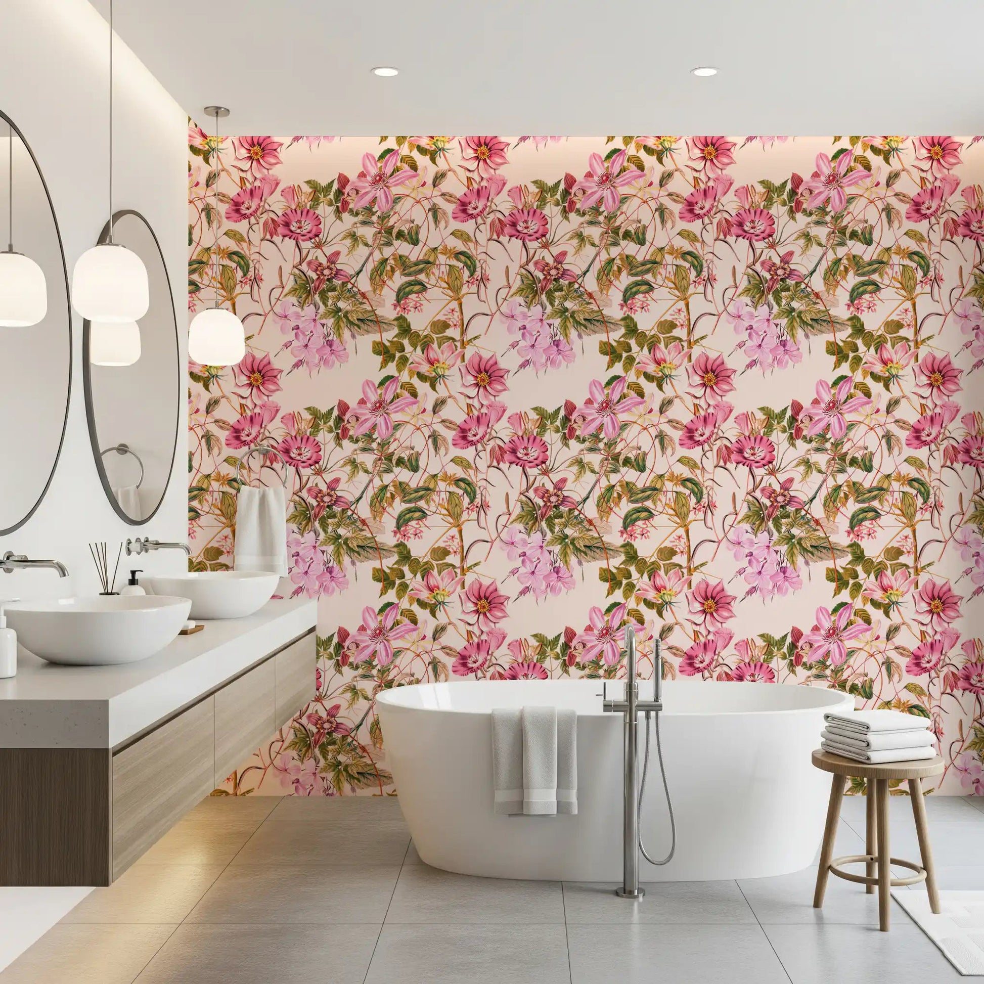 Elegant garden Floral Elegance wallpaper with flowing floral branches