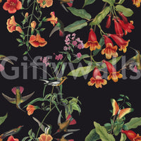 A high-quality dramatic floral wall mural for walls., GD5123