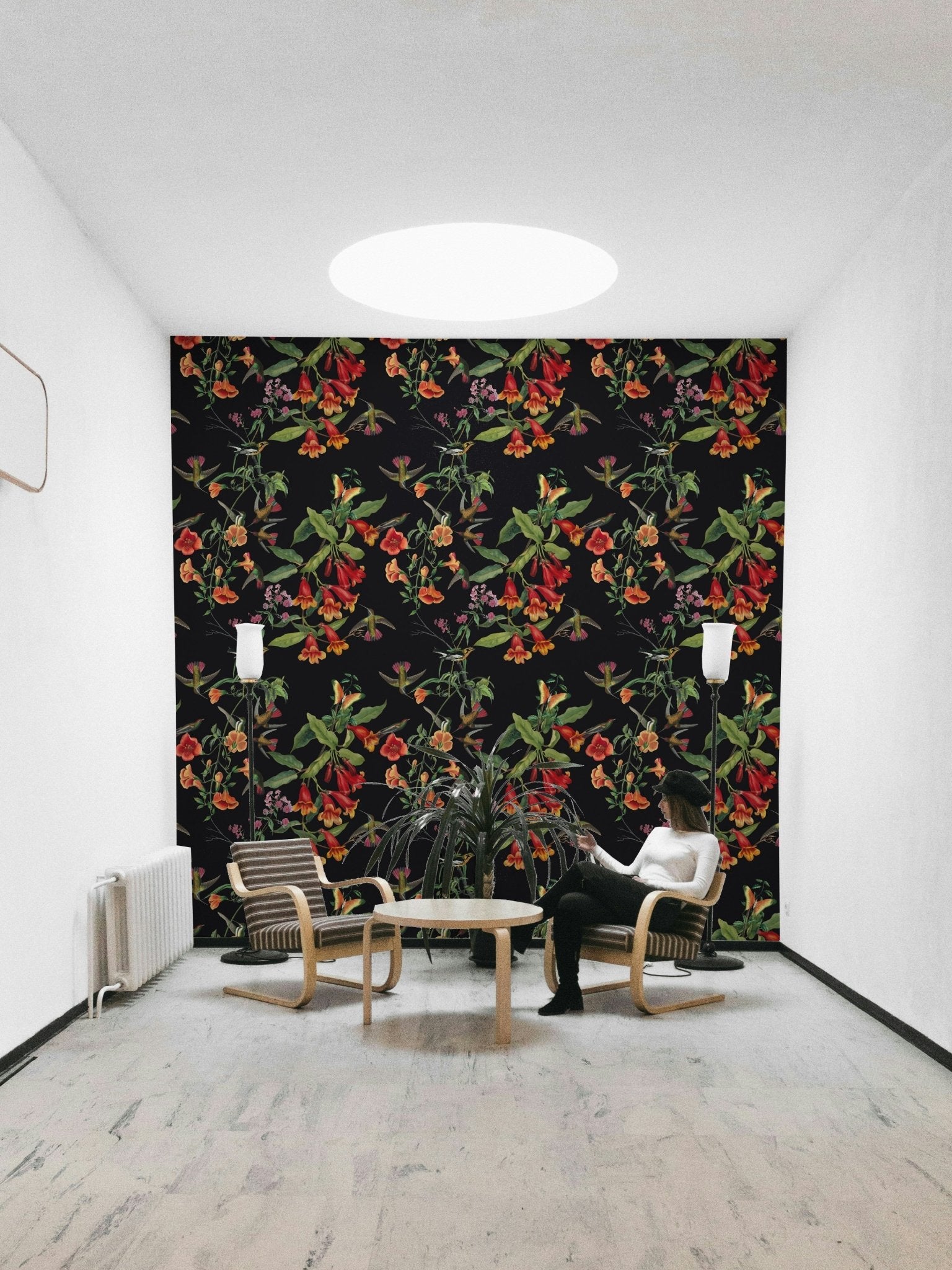 An artistic dark elegant mural for home decor., GD5123