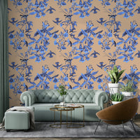 A beautiful flying bird wall mural for a living room., GD5115