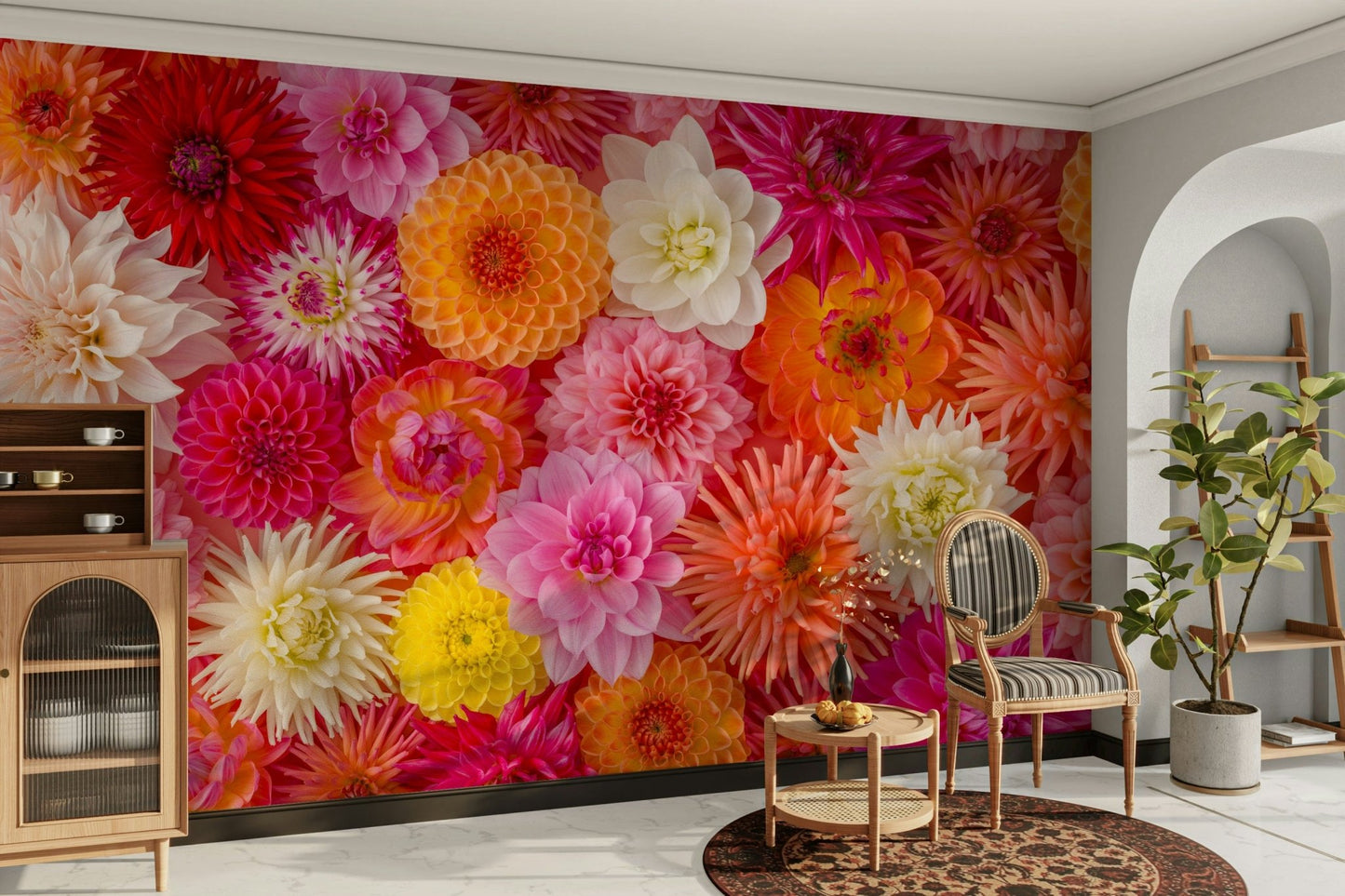 Floral Flourish Wall Mural