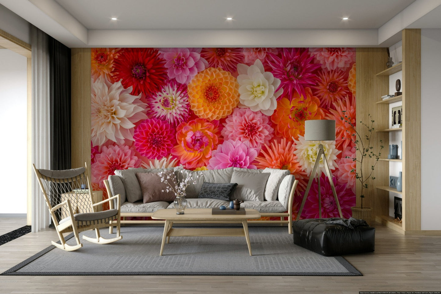 Floral Flourish Wall Mural