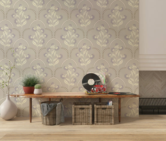 Floral Lattice Wallpaper⁠, GD6842