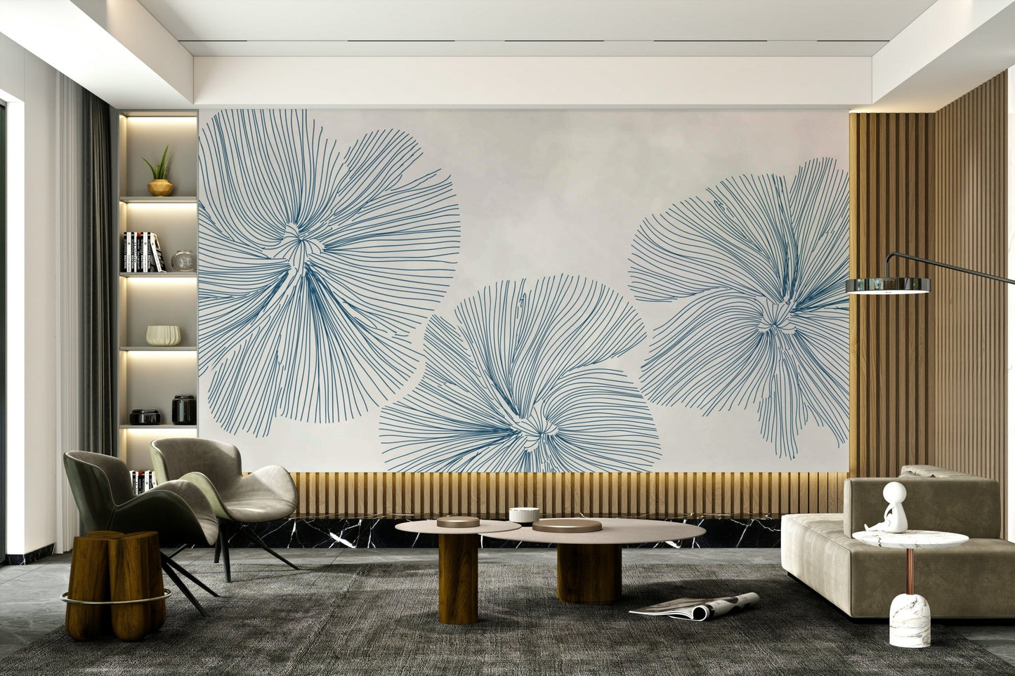 The flowers and stems are arranged in a random, natural-looking pattern.

