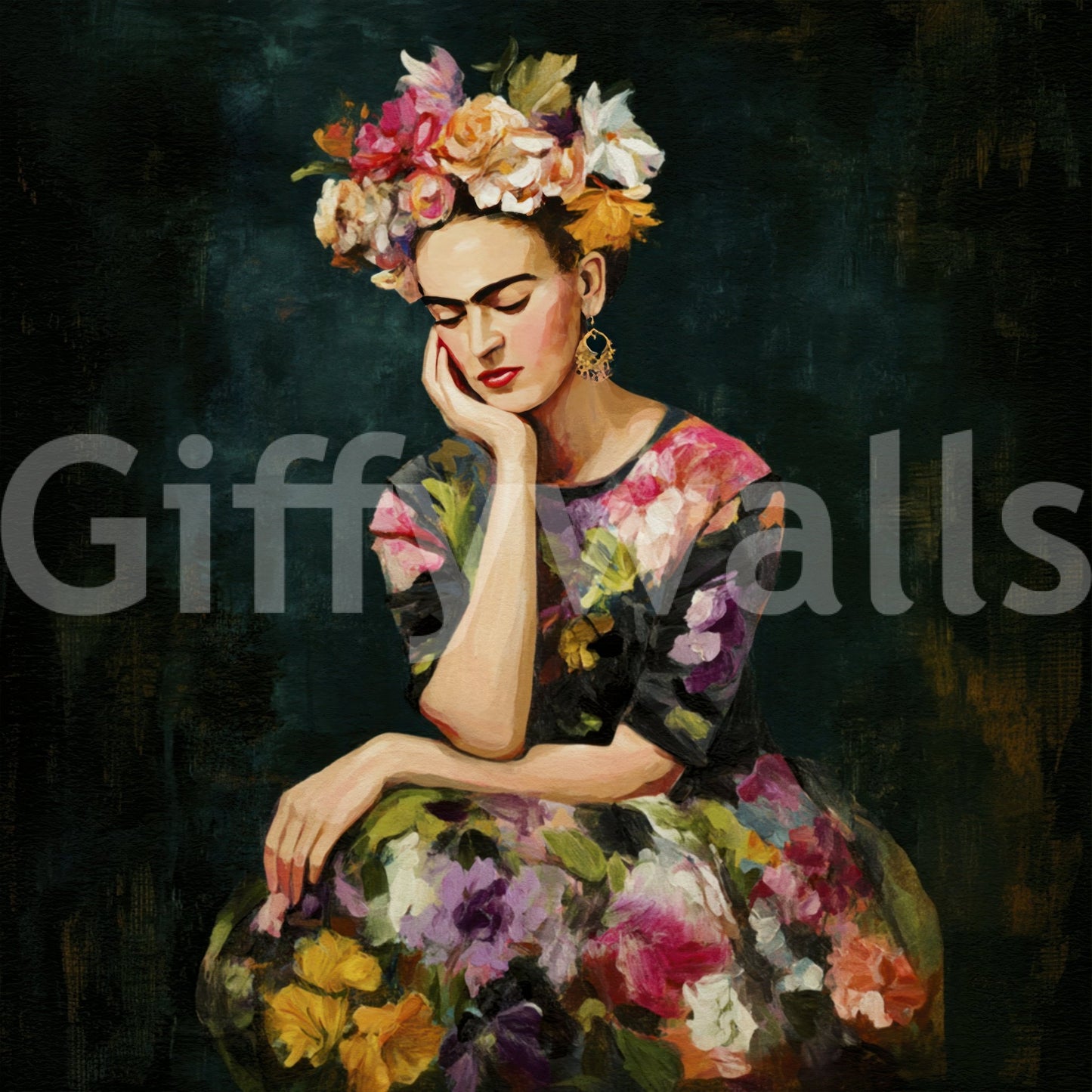 Powerful wall art mural with cultural and artistic roots

