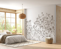 Floral Sketch Wall Mural - Giffywalls