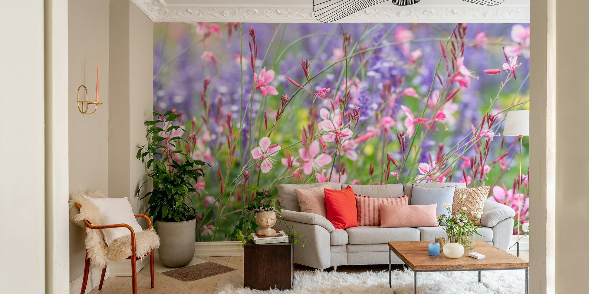Soft pastel flower print
