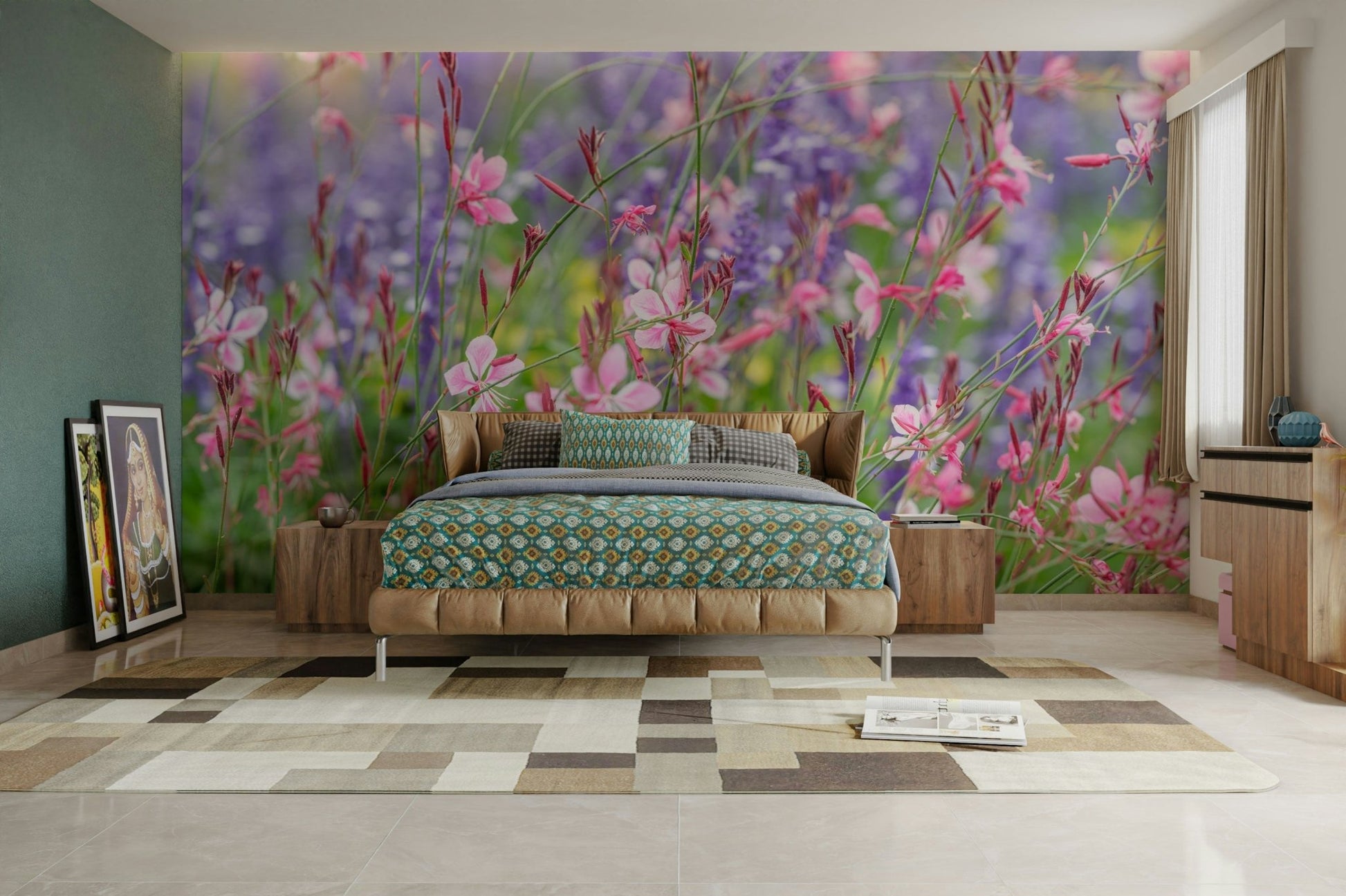 Light colored flower print
