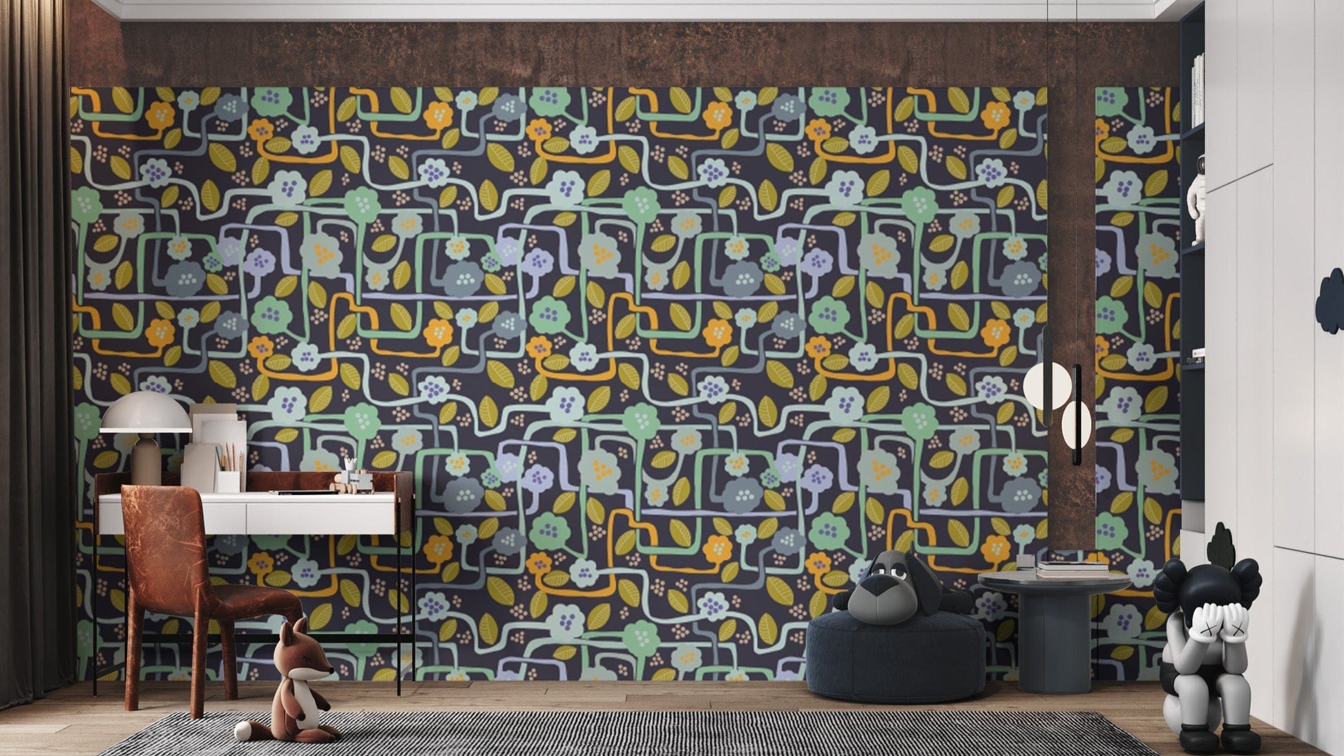 Atmospheric botanical wallpaper for dreamy nighttime aesthetics.
