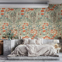 Floral Vintage Symphony peel and stick wallpaper, AN85