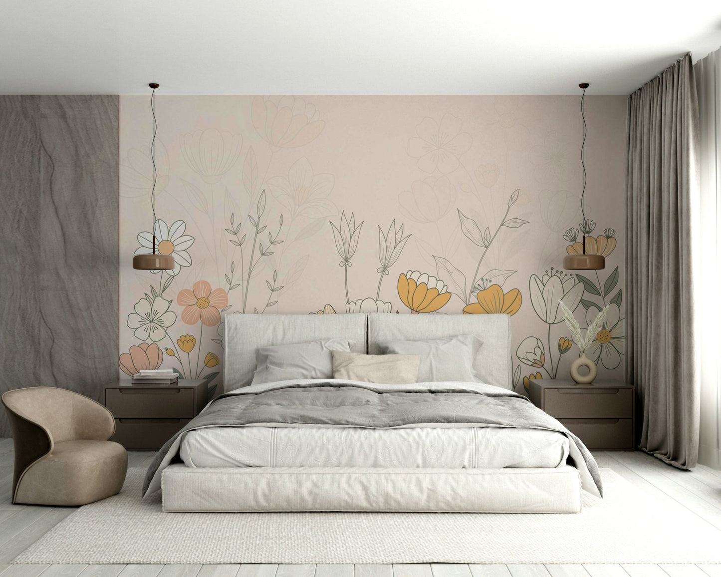 The colors are soft and muted, like light pink, gray, or soft blue. GD4150

