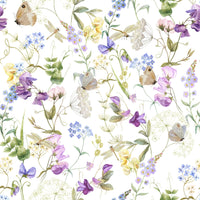 Floral Whispers light airy meadow peel and stick décor