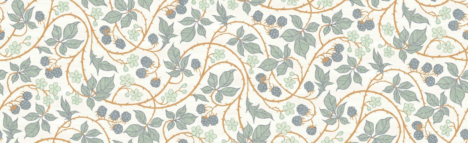 Trendy Colorful Blackberry Leaves Wallpaper for Walls