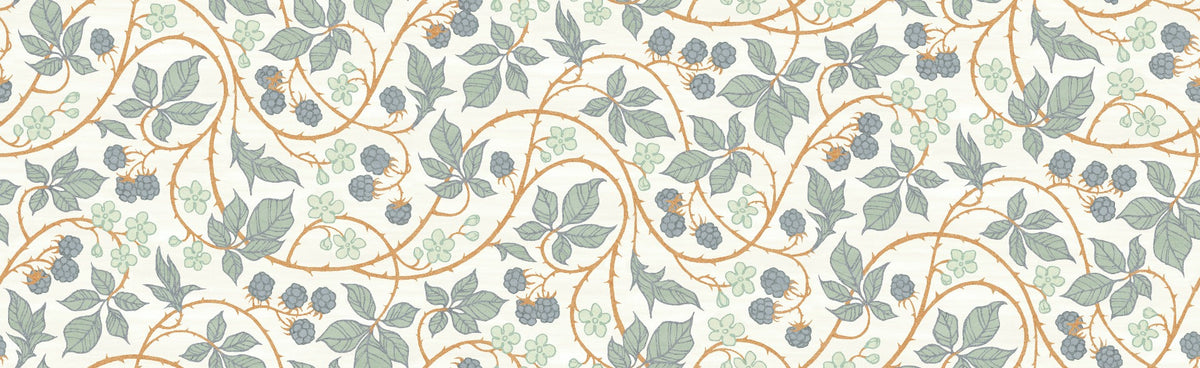 Trendy Colorful Blackberry Leaves Wallpaper for Walls in your room — zoomed