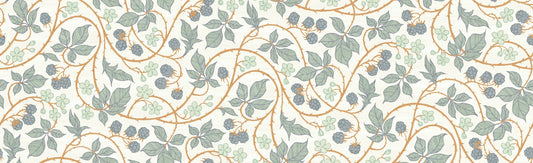 Trendy Colorful Blackberry Leaves Wallpaper for Walls