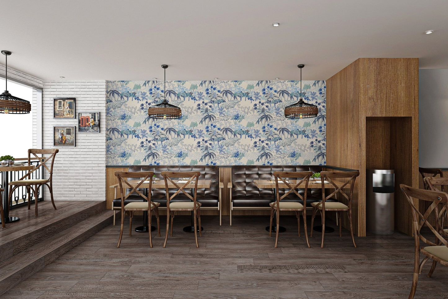 Luxurious fresco wallpaper with intricate patterns AN70