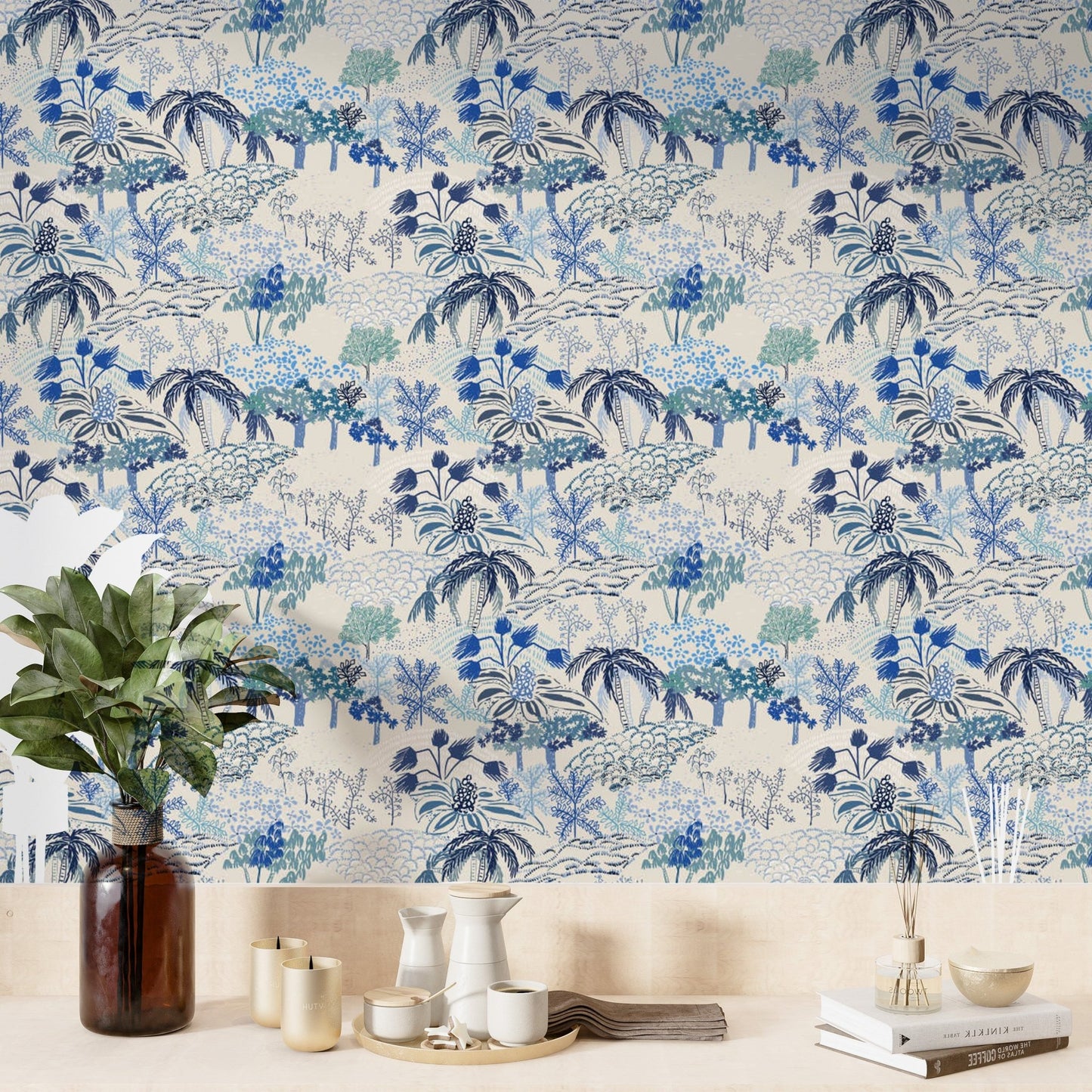 Artistic fresco wallpaper with timeless elegance AN70