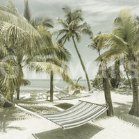 Serene mural with old Florida charm and beachy bliss.

