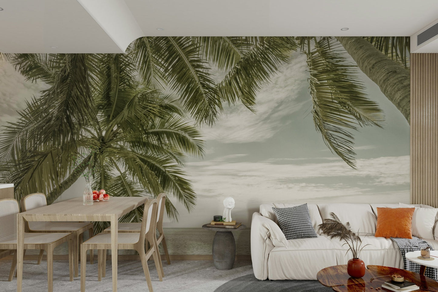 Vintage-style ocean view mural for Florida homes

