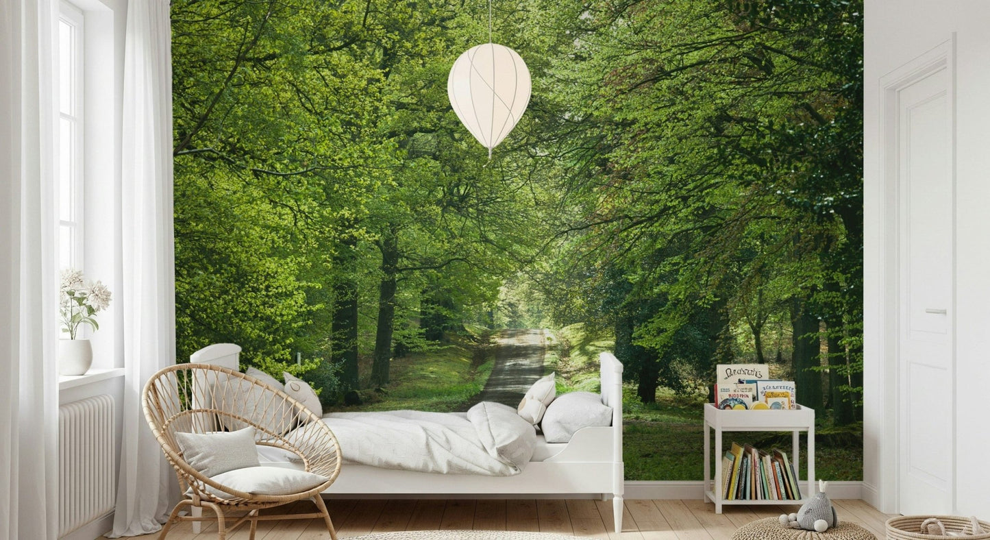 Outdoor vista wallpaper, gentle Flourishing Path scenery.