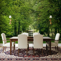 Beautiful Flourishing Path wallpaper, bright forest trail.