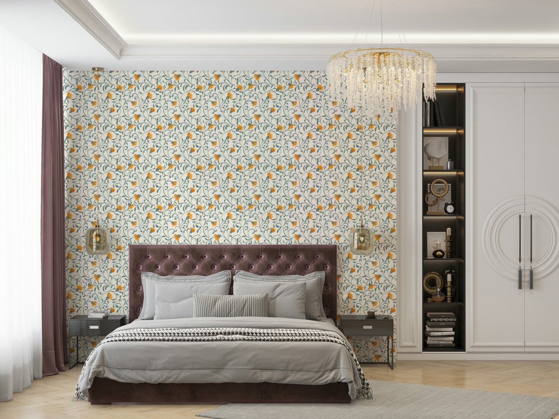 Artistic Flow and Bloom floral wall decor
 GD139

