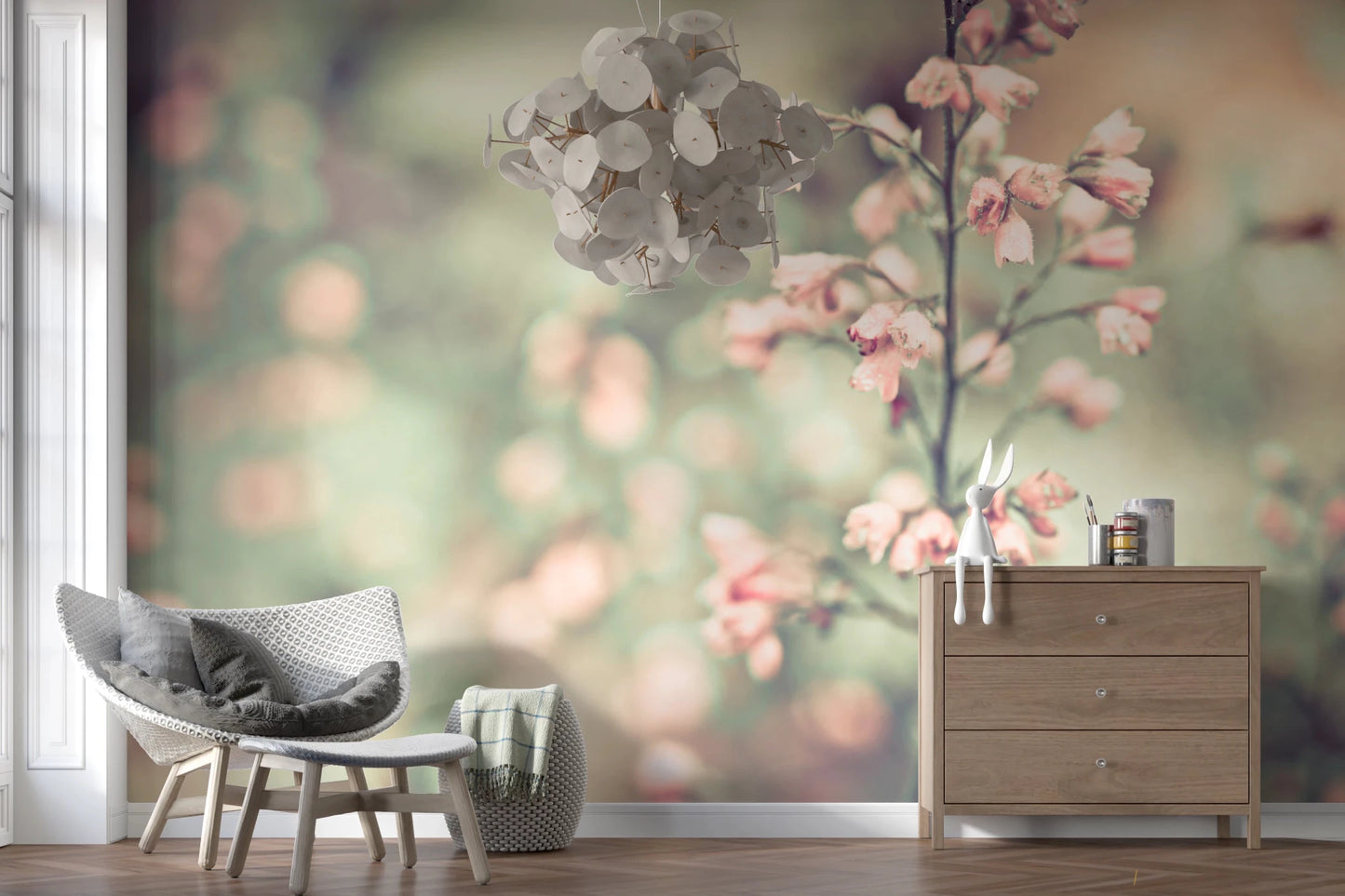 Flowering Heuchera Wall Mural