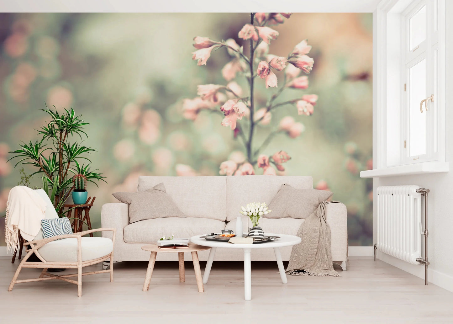 Flowering Heuchera Wall Mural