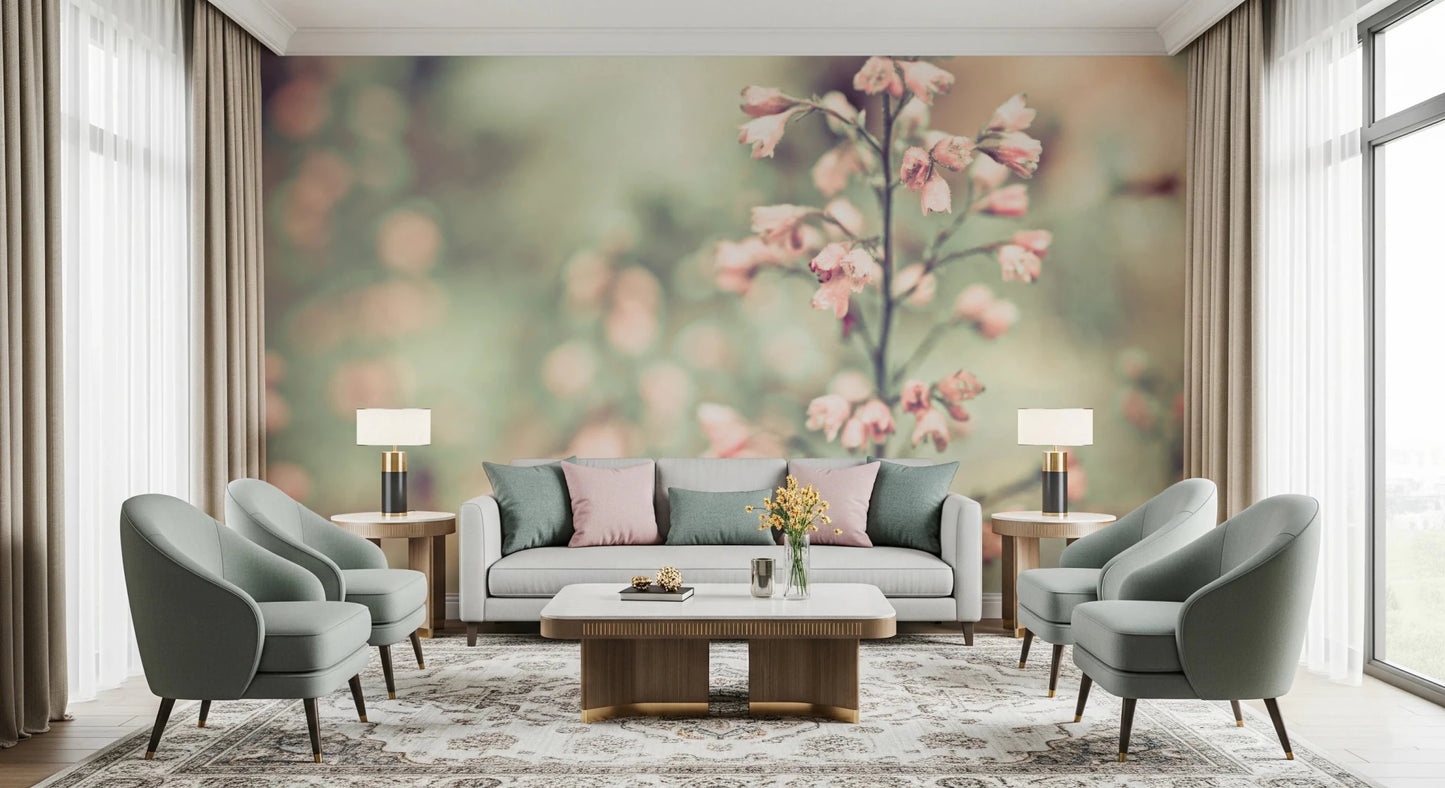 Flowering Heuchera Wall Mural