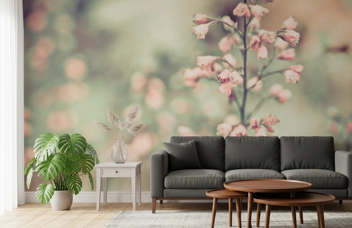 Flowering Heuchera Wall Mural