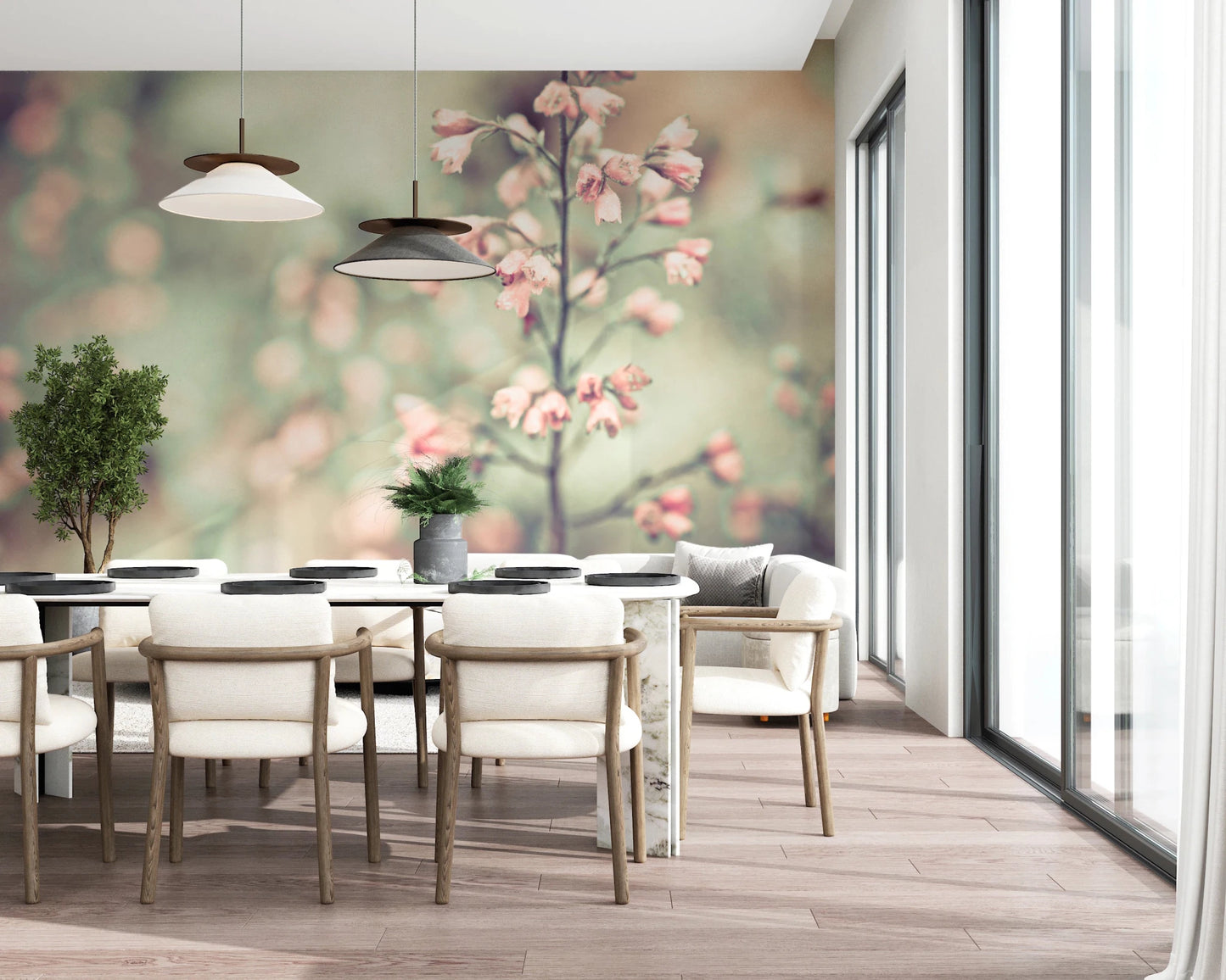 Flowering Heuchera Wall Mural