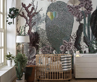 Vibrant Flowers & Plant Wall Mural
